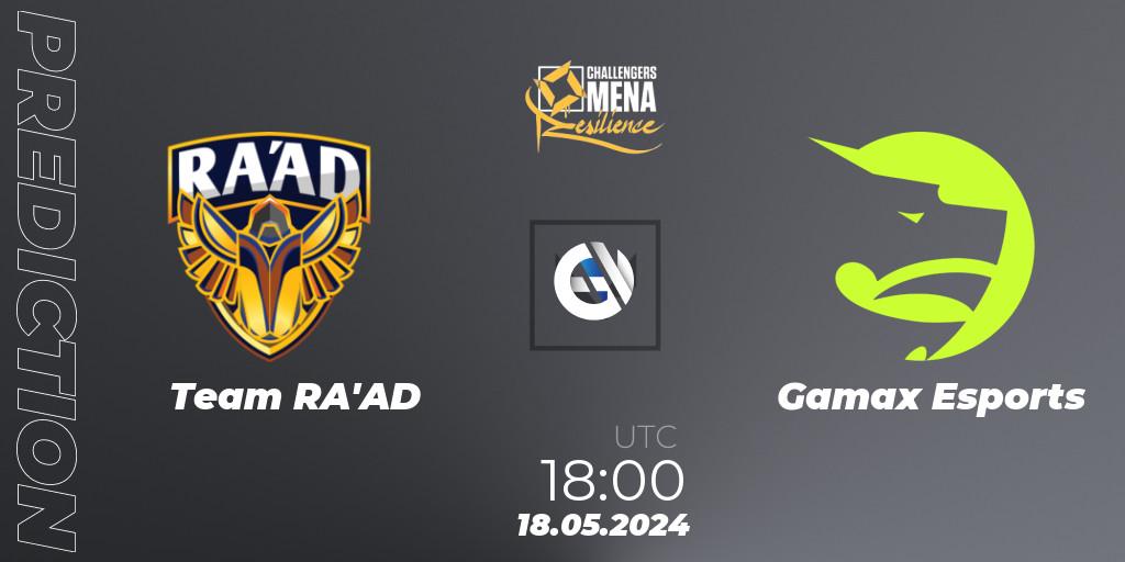 Team RA'AD - Gamax Esports: прогноз. 18.05.2024 at 18:00, VALORANT, VALORANT Challengers 2024 MENA: Resilience Split 2 - Levant and North Africa