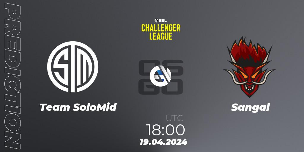 Team SoloMid - Sangal: прогноз. 19.04.24, CS2 (CS:GO), ESL Challenger League Season 47: Europe