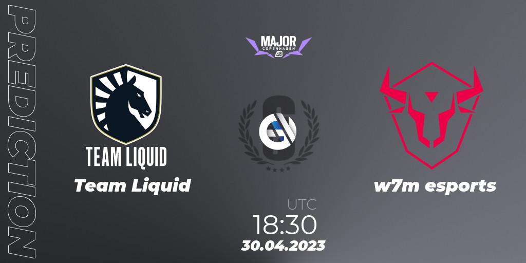 Team Liquid - w7m esports: прогноз. 30.04.2023 at 17:45, Rainbow Six, BLAST R6 Major Copenhagen 2023