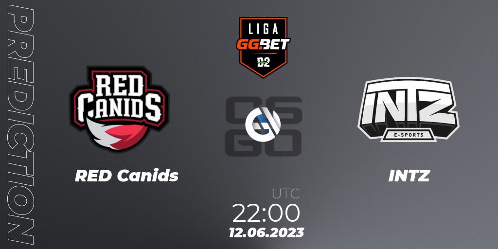 RED Canids - INTZ: прогноз. 12.06.23, CS2 (CS:GO), Dust2 Brasil Liga Season 1