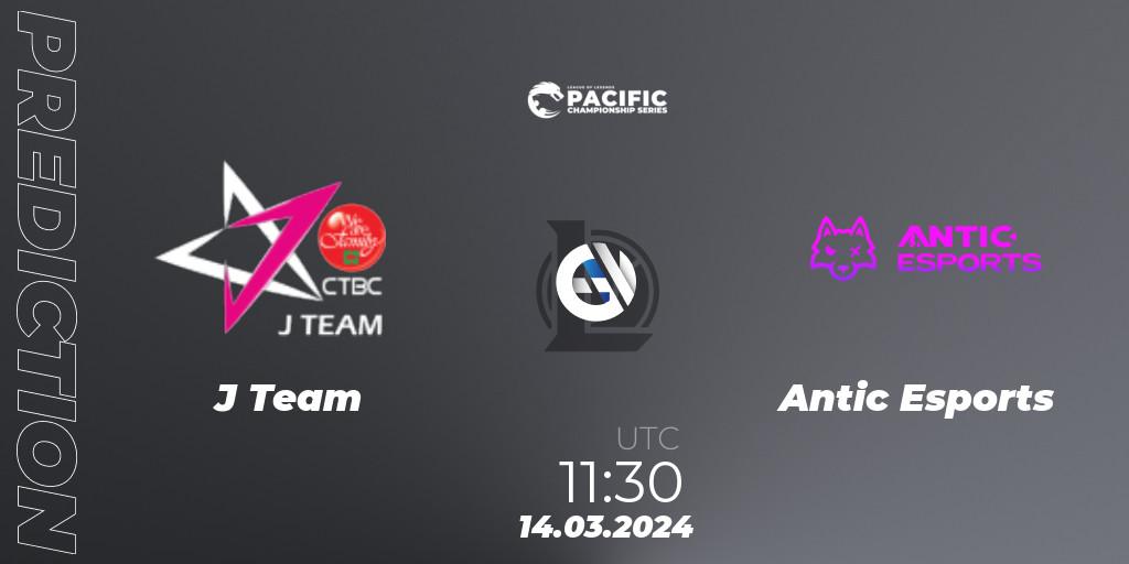 J Team - Antic Esports: прогноз. 14.03.2024 at 11:30, LoL, PCS Playoffs Spring 2024