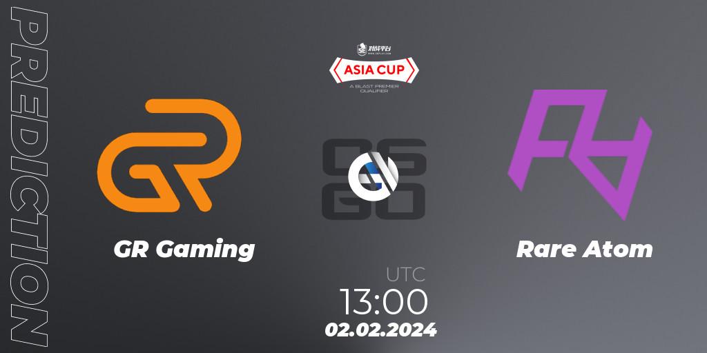 GR Gaming - Rare Atom: прогноз. 02.02.24, CS2 (CS:GO), 5E Arena Asia Cup Spring 2024 - BLAST Premier Qualifier