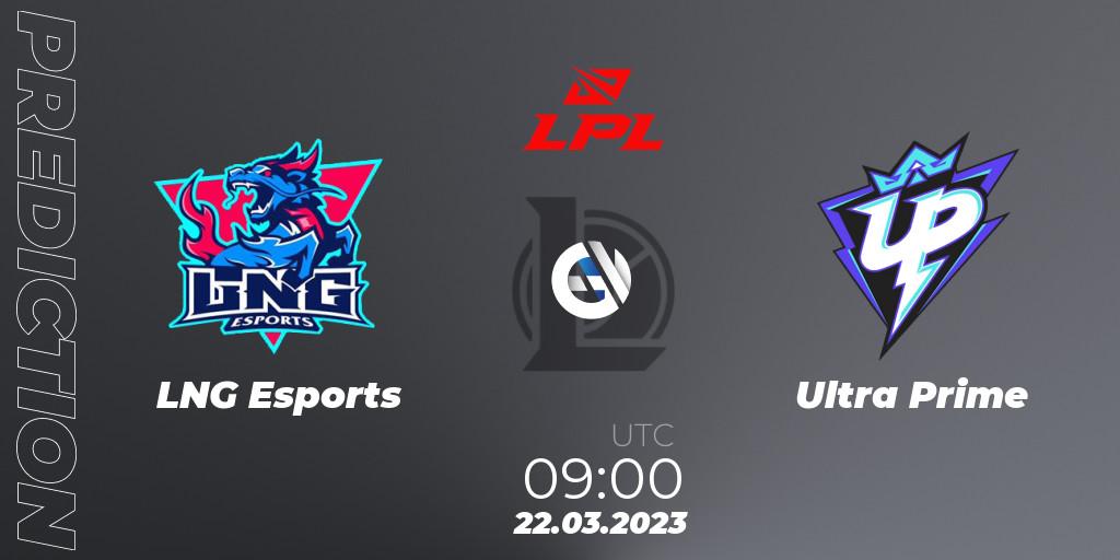 LNG Esports - Ultra Prime: прогноз. 22.03.23, LoL, LPL Spring 2023 - Group Stage