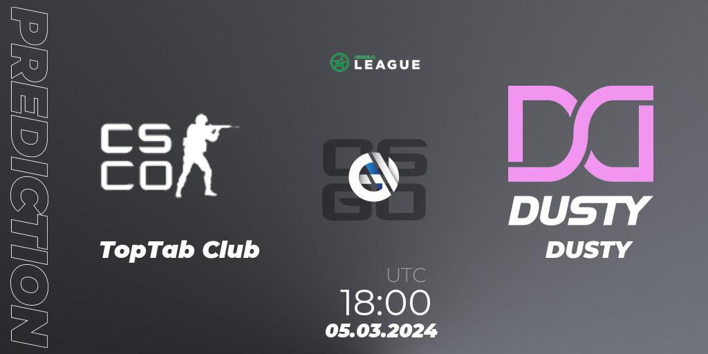 TopTab Club - DUSTY: прогноз. 05.03.24, CS2 (CS:GO), ESEA Season 48: Main Division - Europe