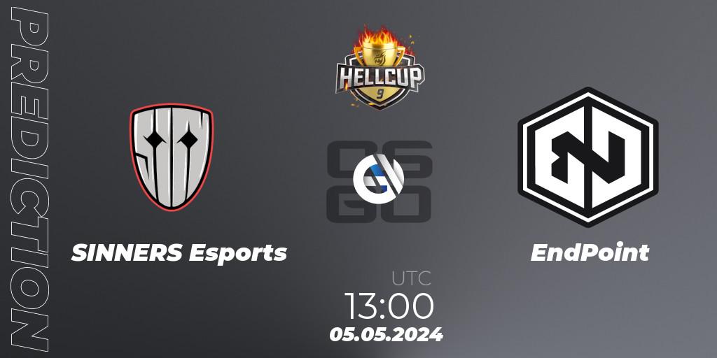 SINNERS Esports - EndPoint: прогноз. 05.05.2024 at 13:00, Counter-Strike (CS2), HellCup #9