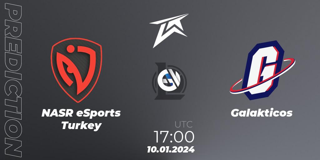 NASR eSports Turkey - Galakticos: прогноз. 10.01.2024 at 17:00, LoL, TCL 2024 Season Cup