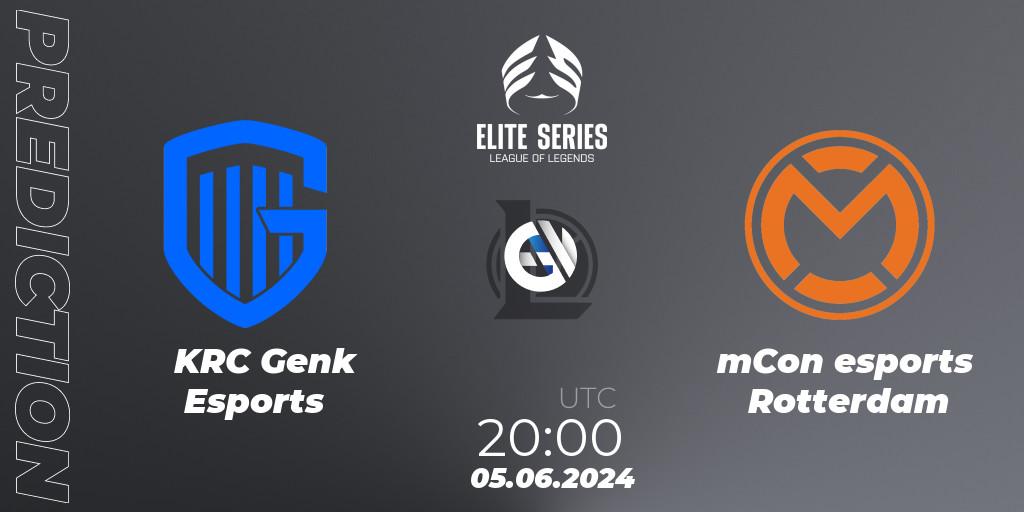 KRC Genk Esports - mCon esports Rotterdam: прогноз. 05.06.2024 at 20:00, LoL, Elite Series Summer 2024