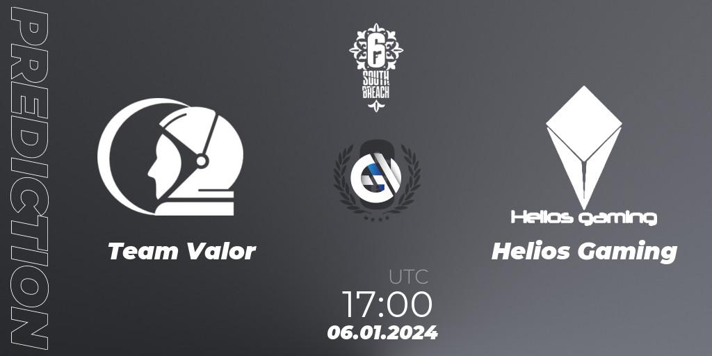 Team Valor - Helios Gaming: прогноз. 06.01.2024 at 17:00, Rainbow Six, R6 South Breach