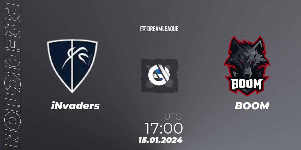 iNvaders - BOOM: прогноз. 15.01.24, Dota 2, DreamLeague Season 22: South America Closed Qualifier