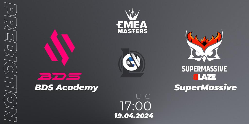 BDS Academy - SuperMassive: прогноз. 19.04.2024 at 17:00, LoL, EMEA Masters Spring 2024 - Group Stage