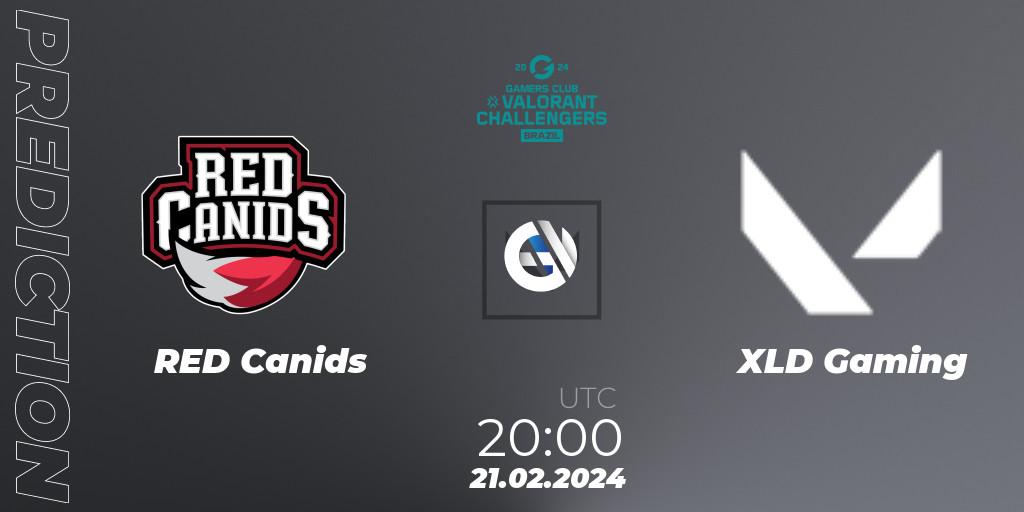 RED Canids - XLD Gaming: прогноз. 21.02.2024 at 20:00, VALORANT, VALORANT Challengers Brazil 2024: Split 1