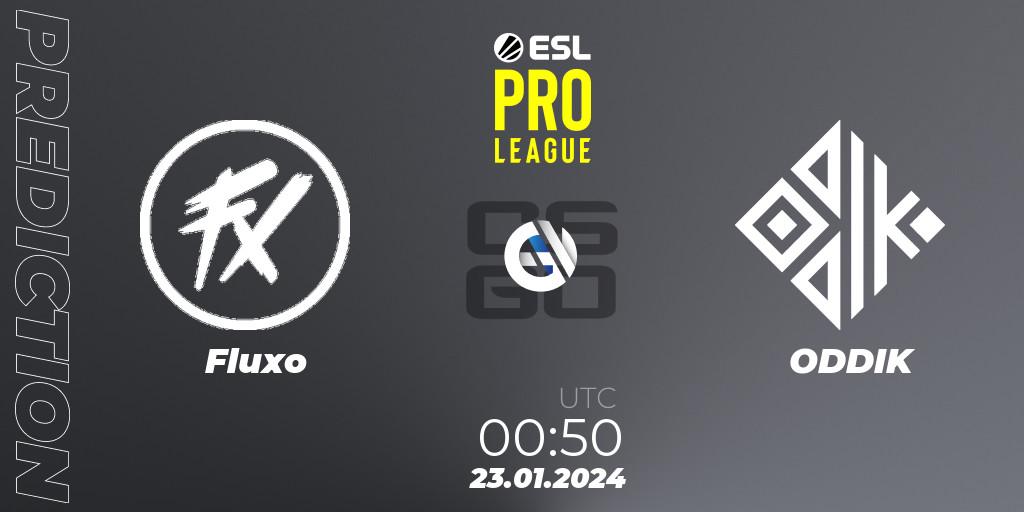 Fluxo - ODDIK: прогноз. 23.01.2024 at 00:55, Counter-Strike (CS2), ESL Pro League Season 19: South American Qualifier