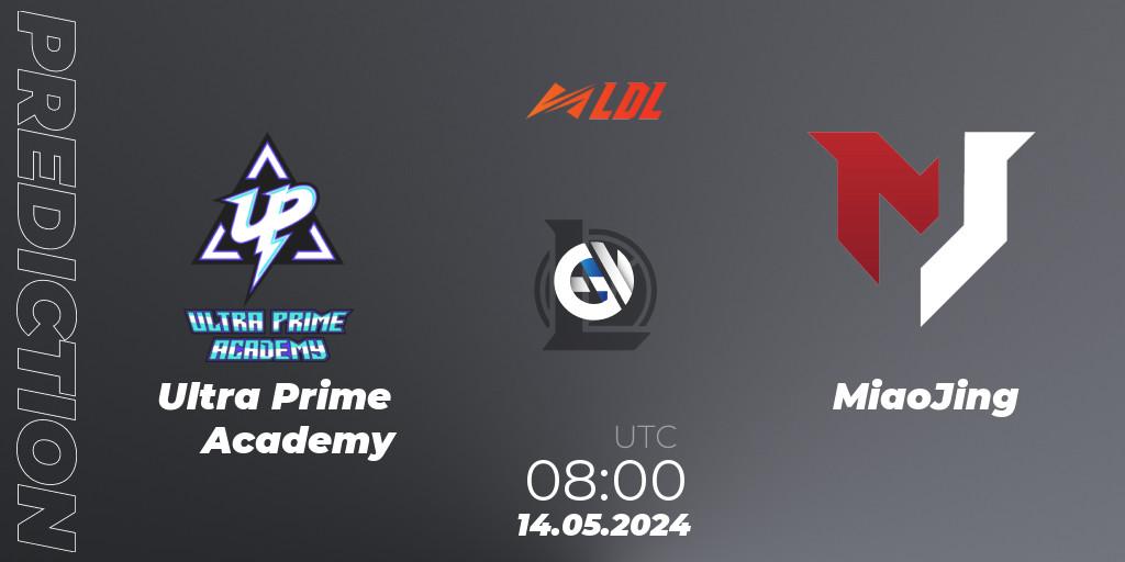 Ultra Prime Academy - MiaoJing: прогноз. 14.05.2024 at 08:00, LoL, LDL 2024 - Stage 2
