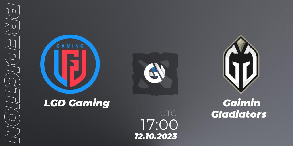 LGD Gaming - Gaimin Gladiators: прогноз. 12.10.23, Dota 2, The International 2023 - Group Stage