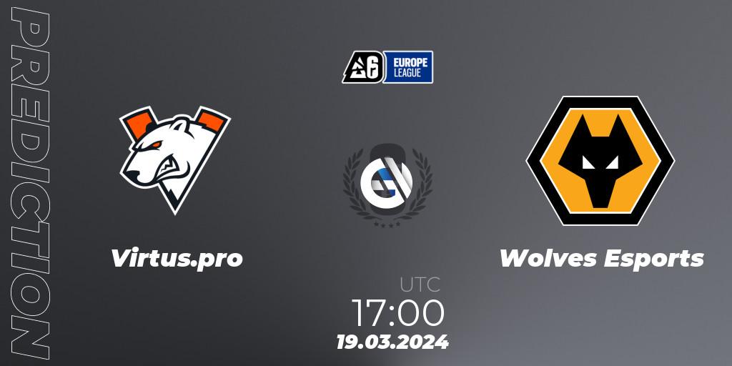 Virtus.pro - Wolves Esports: прогноз. 19.03.24, Rainbow Six, Europe League 2024 - Stage 1