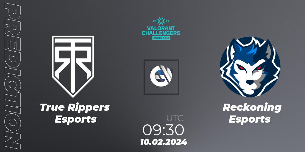 True Rippers Esports - Reckoning Esports: прогноз. 10.02.24, VALORANT, VALORANT Challengers 2024: South Asia Split 1 - Cup 1