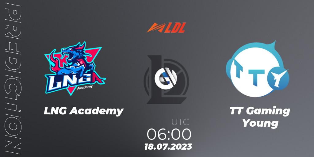 LNG Academy - TT Gaming Young: прогноз. 18.07.2023 at 06:00, LoL, LDL 2023 - Regular Season - Stage 3