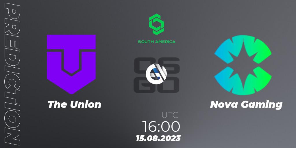 The Union - Nova Gaming: прогноз. 15.08.2023 at 16:00, Counter-Strike (CS2), CCT South America Series #10: Closed Qualifier