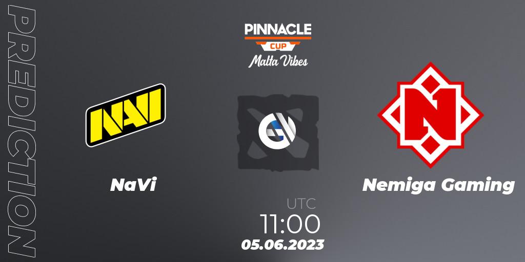 NaVi - Nemiga Gaming: прогноз. 05.06.2023 at 14:01, Dota 2, Pinnacle Cup: Malta Vibes #2