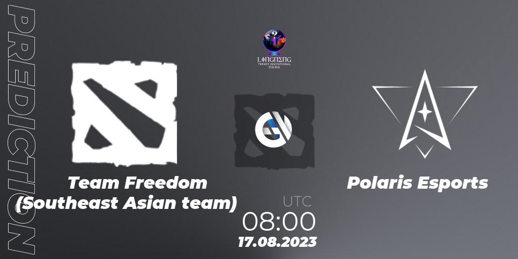 Team Freedom (Southeast Asian team) - Polaris Esports: прогноз. 22.08.2023 at 08:00, Dota 2, LingNeng Trendy Invitational