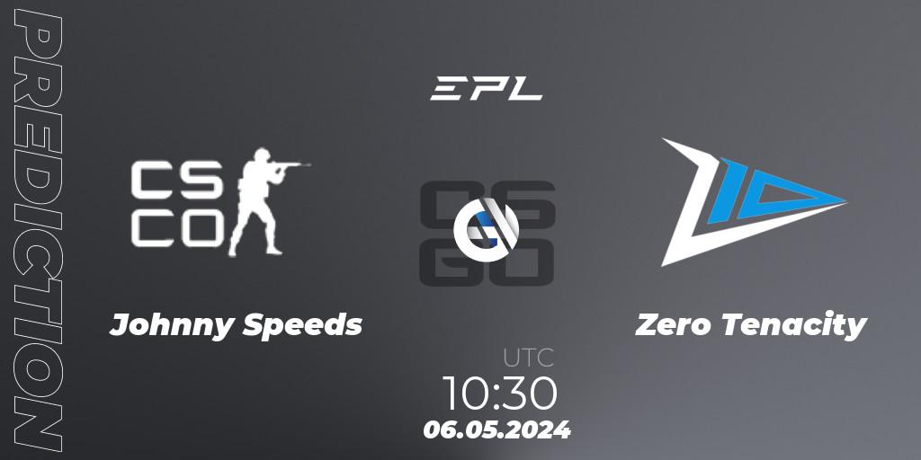 Johnny Speeds - Zero Tenacity: прогноз. 06.05.2024 at 10:30, Counter-Strike (CS2), European Pro League Season 17: Division 2
