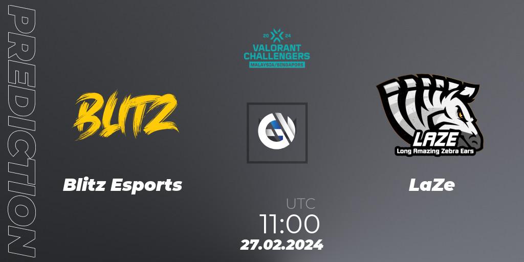 Blitz Esports - LaZe: прогноз. 27.02.2024 at 11:00, VALORANT, VALORANT Challengers Malaysia & Singapore 2024: Split 1