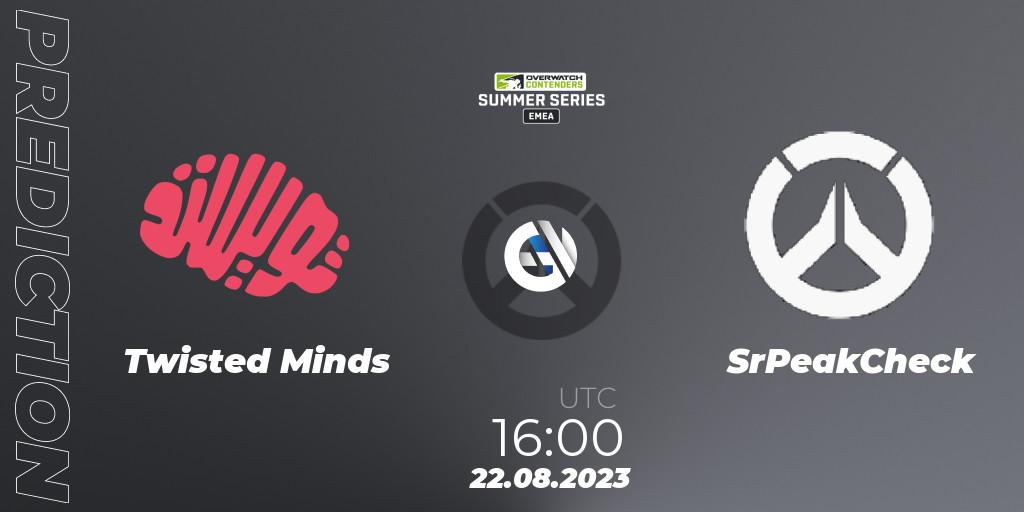 Twisted Minds - SrPeakCheck: прогноз. 22.08.2023 at 16:00, Overwatch, Overwatch Contenders 2023 Summer Series: Europe
