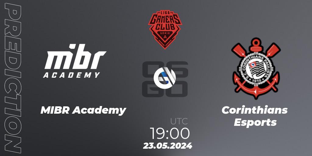 MIBR Academy - Corinthians Esports: прогноз. 23.05.2024 at 19:00, Counter-Strike (CS2), Gamers Club Liga Série A: May 2024