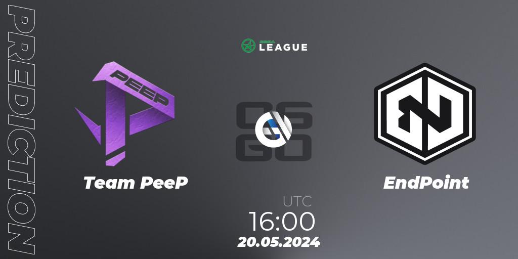 Team PeeP - EndPoint: прогноз. 20.05.2024 at 16:00, Counter-Strike (CS2), ESEA Season 49: Advanced Division - Europe