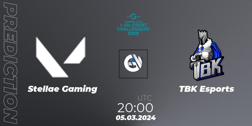 Stellae Gaming - TBK Esports: прогноз. 05.03.2024 at 20:00, VALORANT, VALORANT Challengers Brazil 2024: Split 1