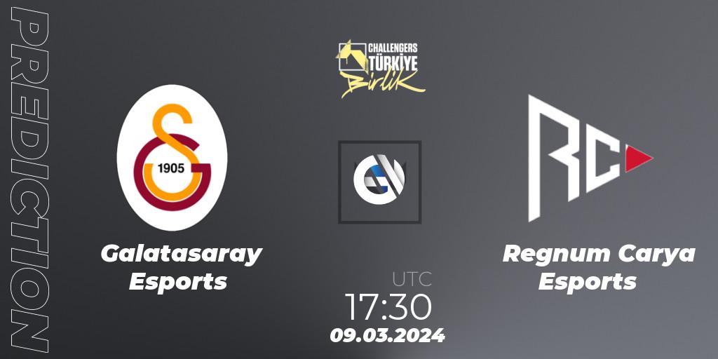 Galatasaray Esports - Regnum Carya Esports: прогноз. 09.03.2024 at 17:30, VALORANT, VALORANT Challengers 2024 Turkey: Birlik Split 1