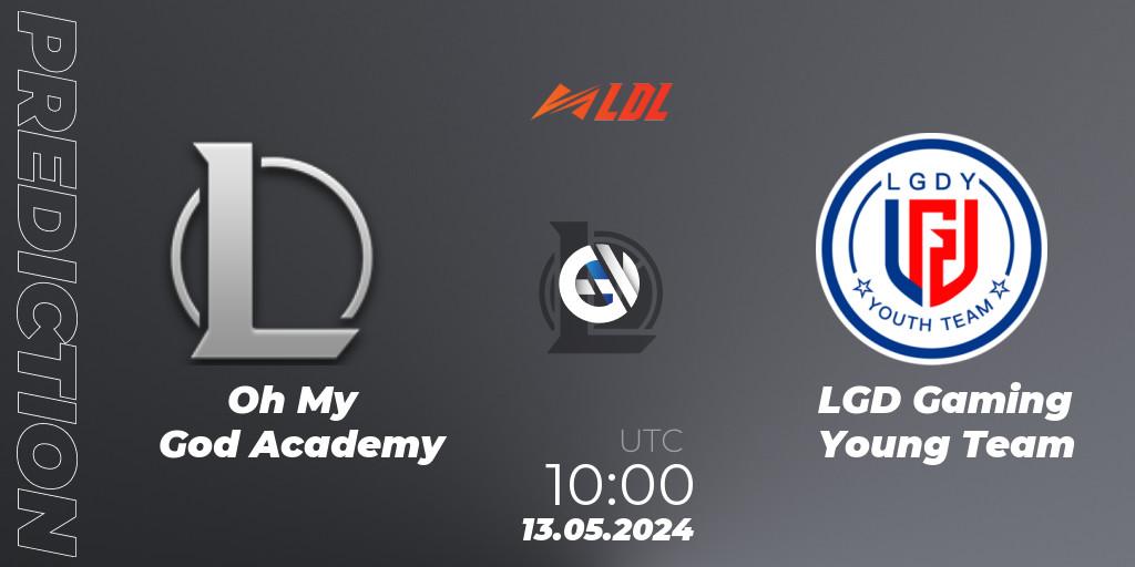 Oh My God Academy - LGD Gaming Young Team: прогноз. 13.05.2024 at 10:00, LoL, LDL 2024 - Stage 2