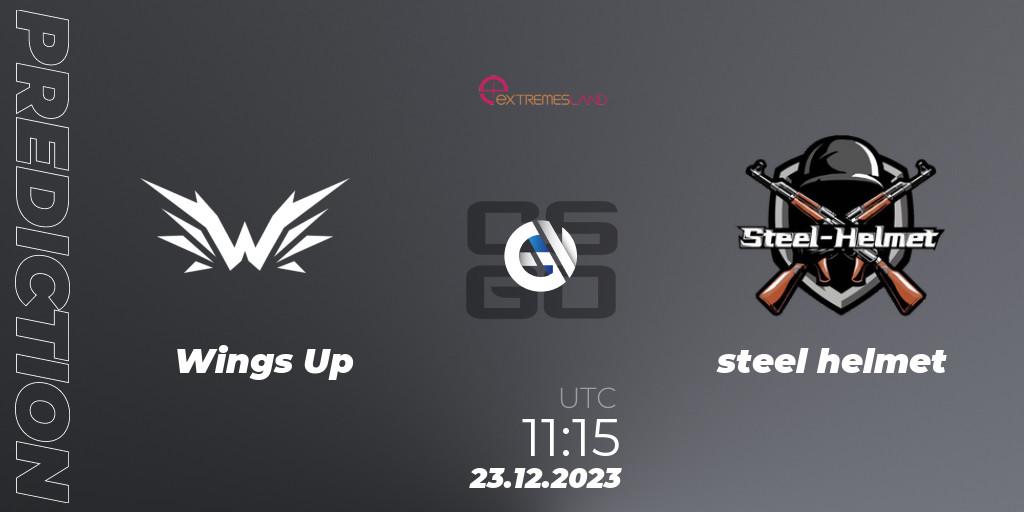 Wings Up - steel helmet: прогноз. 23.12.23, CS2 (CS:GO), eXTREMESLAND 2023: Chinese Qualifier