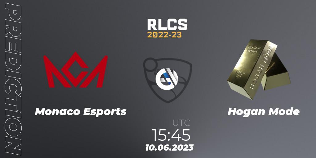 Monaco Esports - Hogan Mode: прогноз. 10.06.2023 at 15:00, Rocket League, RLCS 2022-23 - Spring: Europe Regional 3 - Spring Invitational