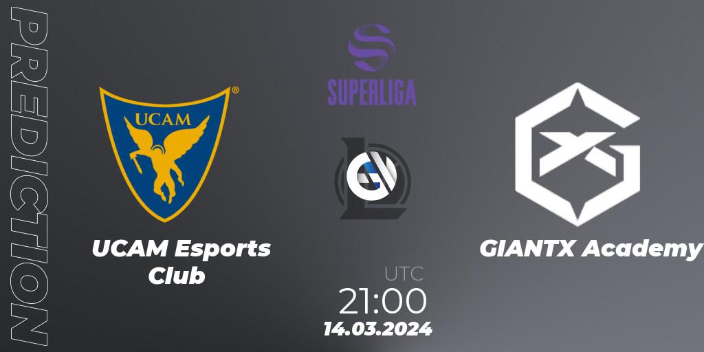 UCAM Esports Club - GIANTX Academy: прогноз. 14.03.24, LoL, Superliga Spring 2024 - Group Stage