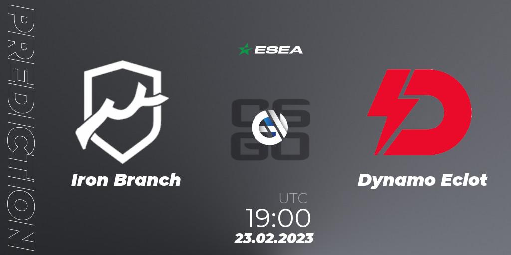 Iron Branch - Dynamo Eclot: прогноз. 03.03.2023 at 13:00, Counter-Strike (CS2), ESEA Season 44: Advanced Division - Europe