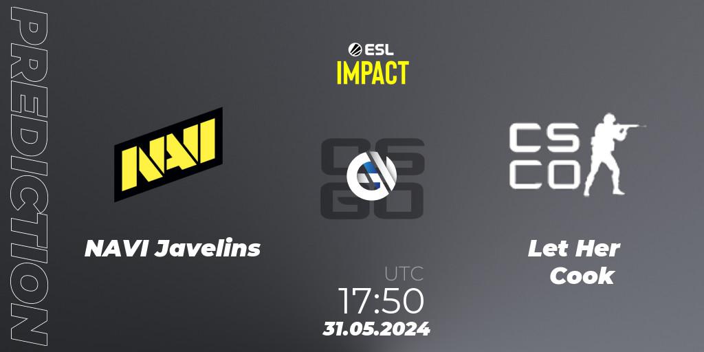 NAVI Javelins - Let Her Cook: прогноз. 31.05.2024 at 18:20, Counter-Strike (CS2), ESL Impact League Season 5 Finals
