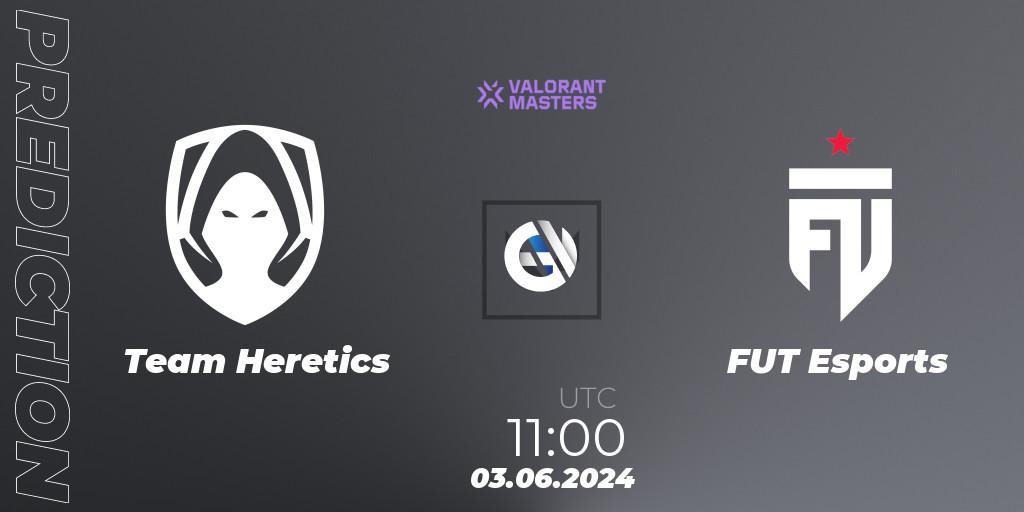 Team Heretics - FUT Esports: прогноз. 03.06.2024 at 11:00, VALORANT, VCT 2024: Masters Shanghai