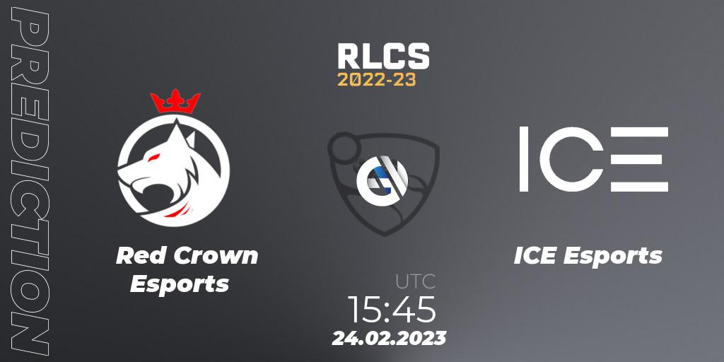 Red Crown Esports - ICE Esports: прогноз. 24.02.23, Rocket League, RLCS 2022-23 - Winter: Sub-Saharan Africa Regional 3 - Winter Invitational