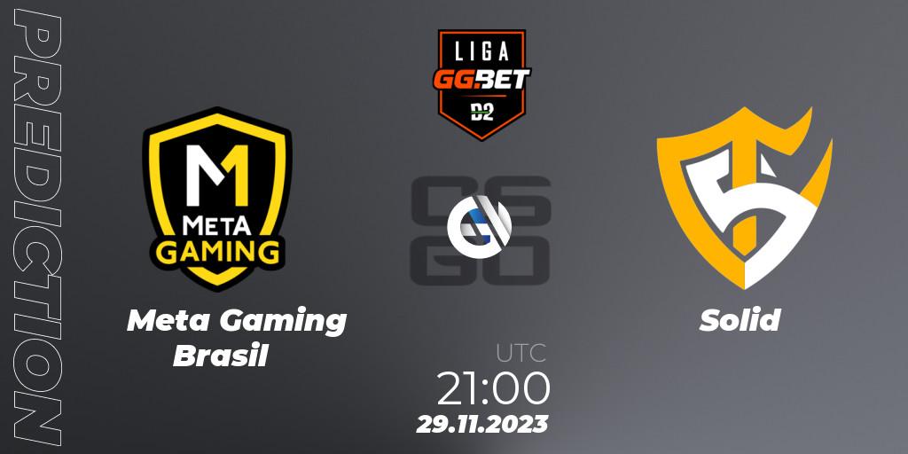 Meta Gaming Brasil - Solid: прогноз. 29.11.23, CS2 (CS:GO), Dust2 Brasil Liga Season 2