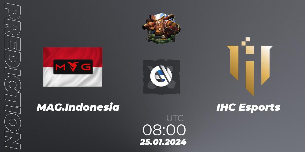 MAG.Indonesia - IHC Esports: прогноз. 25.01.2024 at 08:00, Dota 2, ESL One Birmingham 2024: Southeast Asia Open Qualifier #2