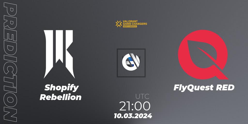 Shopify Rebellion - FlyQuest RED: прогноз. 10.03.24, VALORANT, VCT 2024: Game Changers North America Series Series 1