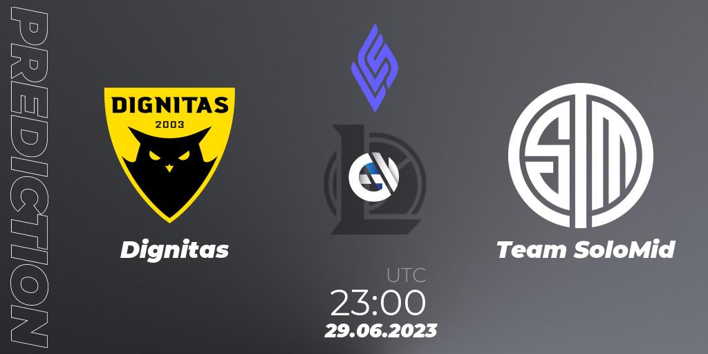 Dignitas - Team SoloMid: прогноз. 29.06.2023 at 23:00, LoL, LCS Summer 2023 - Group Stage