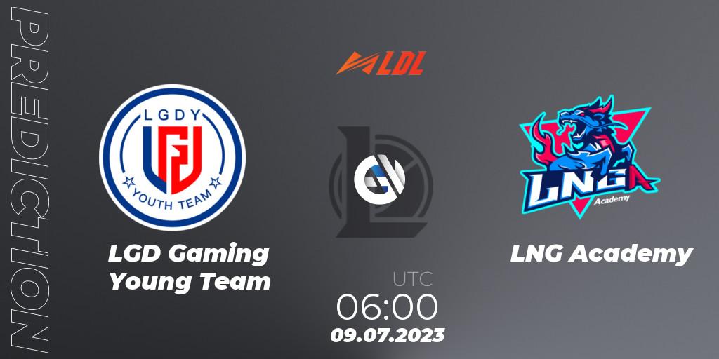 LGD Gaming Young Team - LNG Academy: прогноз. 09.07.2023 at 06:00, LoL, LDL 2023 - Regular Season - Stage 3