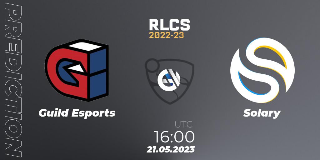 Guild Esports - Solary: прогноз. 21.05.2023 at 16:00, Rocket League, RLCS 2022-23 - Spring: Europe Regional 2 - Spring Cup: Closed Qualifier