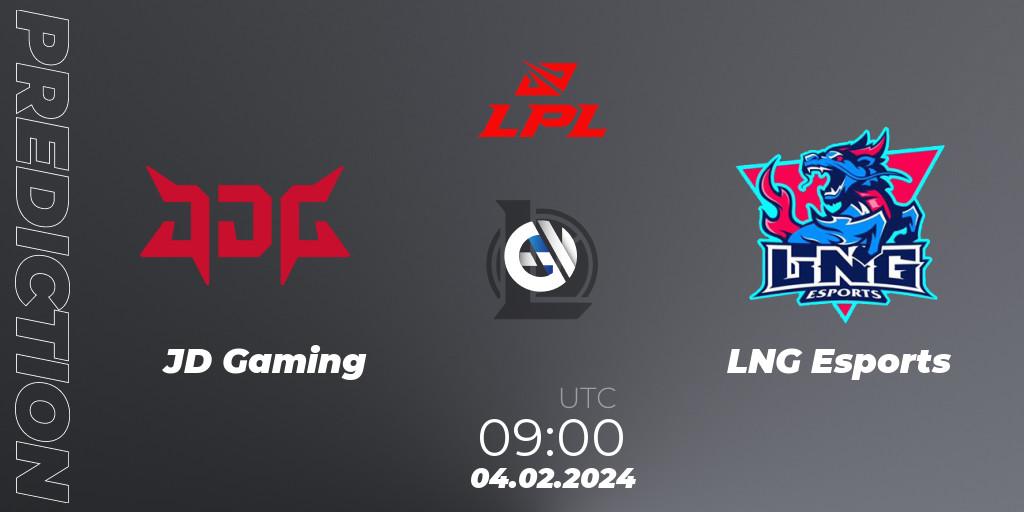 JD Gaming - LNG Esports: прогноз. 04.02.24, LoL, LPL Spring 2024 - Group Stage
