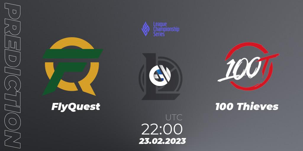 FlyQuest - 100 Thieves: прогноз. 23.02.2023 at 22:00, LoL, LCS Spring 2023 - Group Stage
