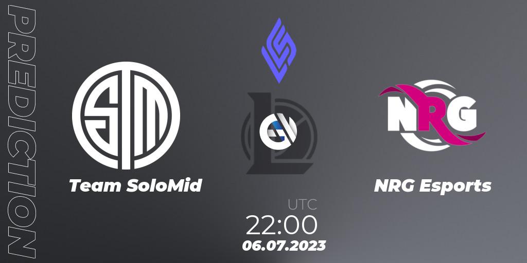 Team SoloMid - NRG Esports: прогноз. 06.07.2023 at 23:00, LoL, LCS Summer 2023 - Group Stage