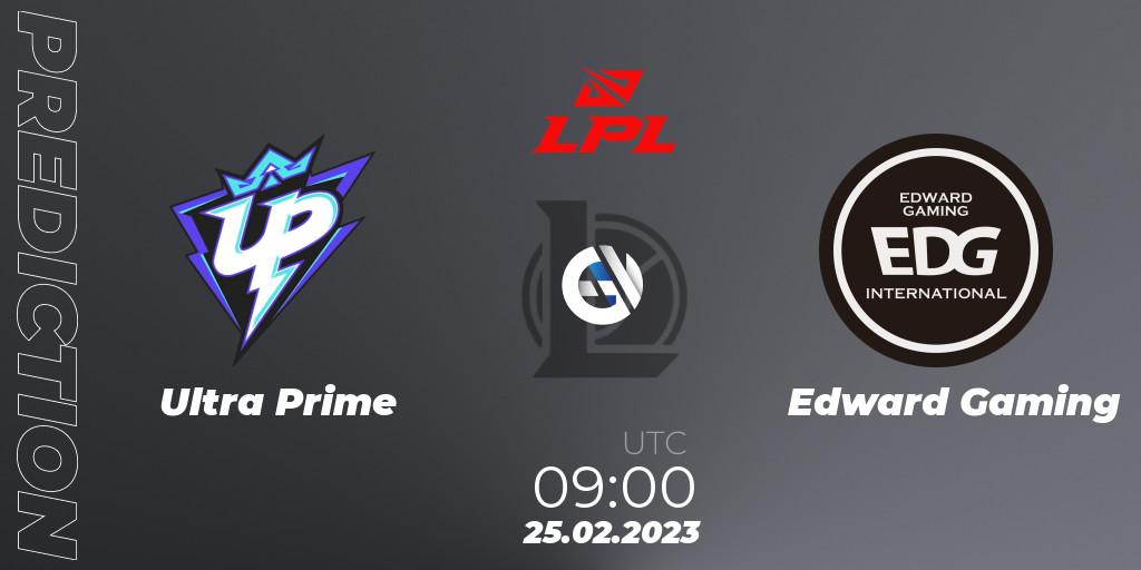 Ultra Prime - Edward Gaming: прогноз. 25.02.2023 at 10:00, LoL, LPL Spring 2023 - Group Stage
