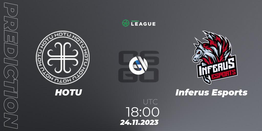 HOTU - Inferus Esports: прогноз. 24.11.2023 at 18:00, Counter-Strike (CS2), ESEA Season 47: Advanced Division - Europe